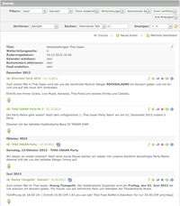 Ansicht im backend